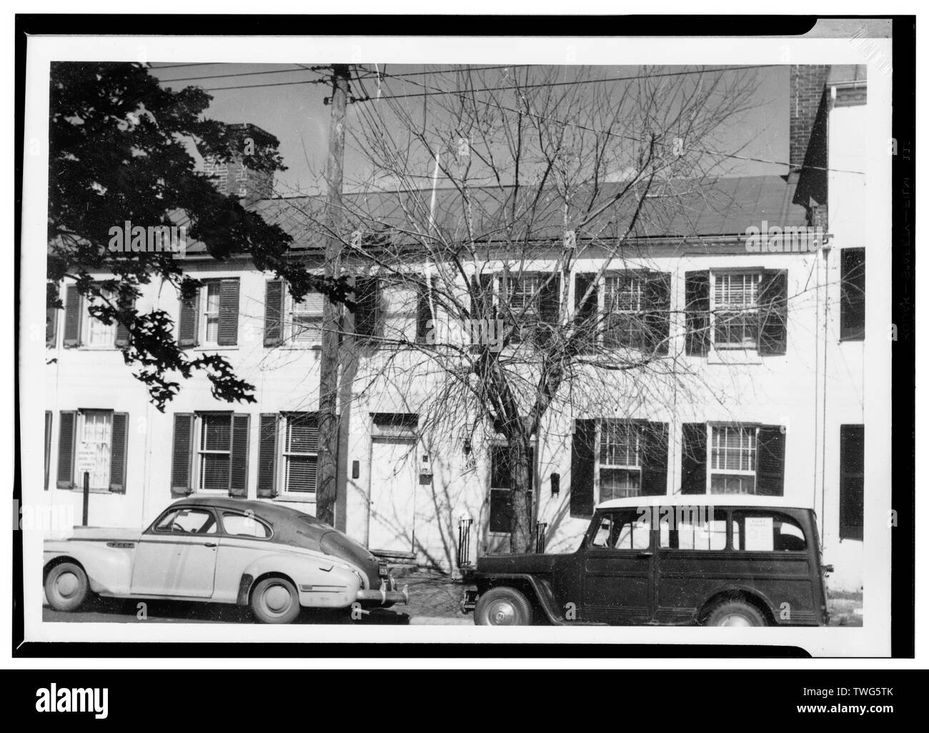 - L'Enquête sur la rue Queen, 319-325, rue Queen (en rangée), Alexandrie, ville indépendante, VA Banque D'Images