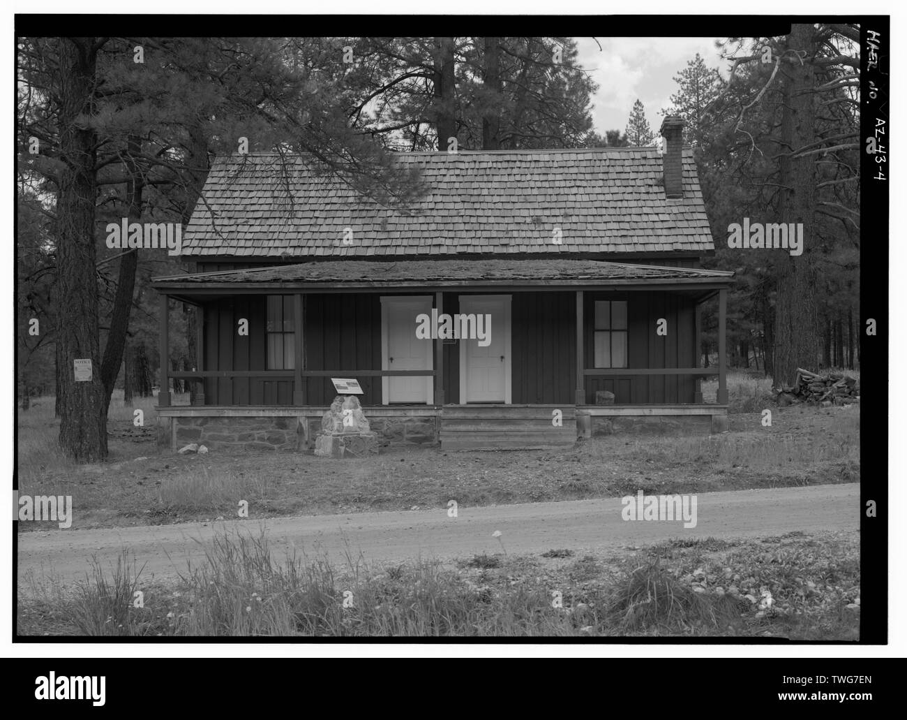 La STATION DE RANGERS À JACOB LAKE, en face de l'ENE. - Entrée Nord, entre Petit Parc et Bright Angel Point, Grand Canyon, AZ, Coconino Comté Banque D'Images