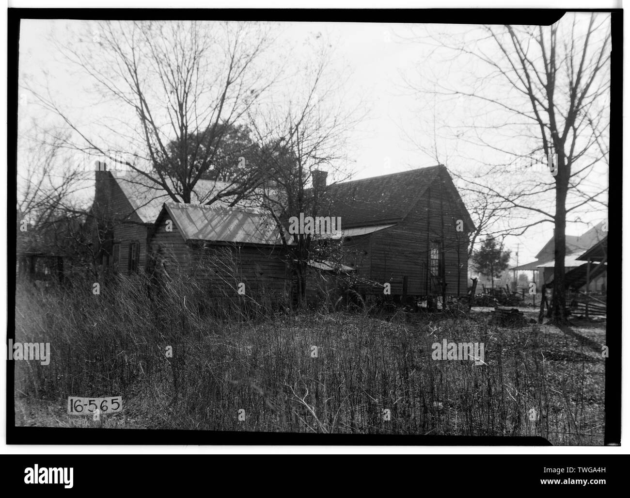 Les bâtiments historiques de l'enquête américaine O. N. Manning, photographe, le 13 décembre, 1934 VUE ARRIÈRE ET LATÉRAUX, N.W. - J. B. Taylor House, Washington Street, Columbia, comté de Houston, AL Banque D'Images