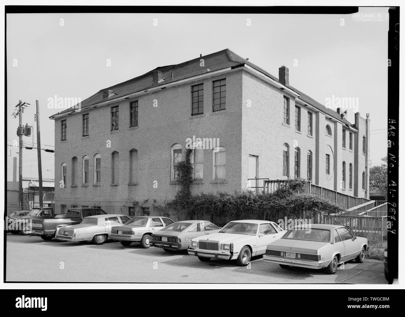 La FACE ARRIÈRE DE L'IMMEUBLE EN PERSPECTIVE DANS LE SUD - 32e Street Baptist Church, 518 Trente-deuxième Street, South, Birmingham, AL, du comté de Jefferson Banque D'Images