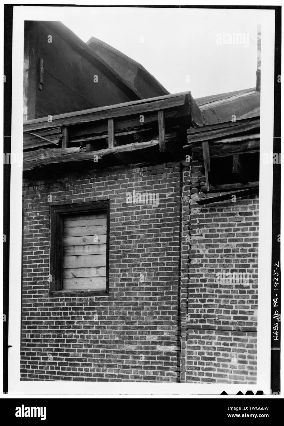 Détail de l'arrière, LA FENÊTRE SUPÉRIEURE - 113 Rue de l'eau du Nord (maison), Philadelphie, comté de Philadelphie, PA Banque D'Images Détail de l'arrière, LA FENÊTRE SUPÉRIEURE - 113 Rue de l'eau du Nord (maison), Philadelphie, comté de Philadelphie, PA Banque D'Images