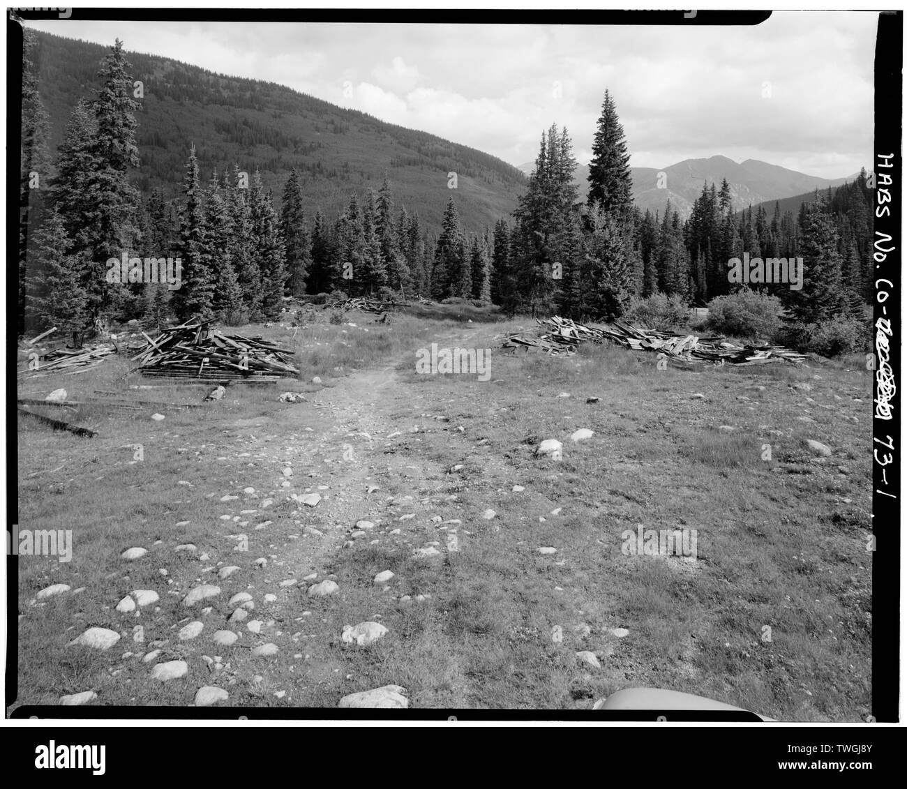 Demeure DE VILLE ROMLEY, VUE DU NORD-EST - Ville de Romley, Romley (historique), Chaffee Comté, CO Banque D'Images
