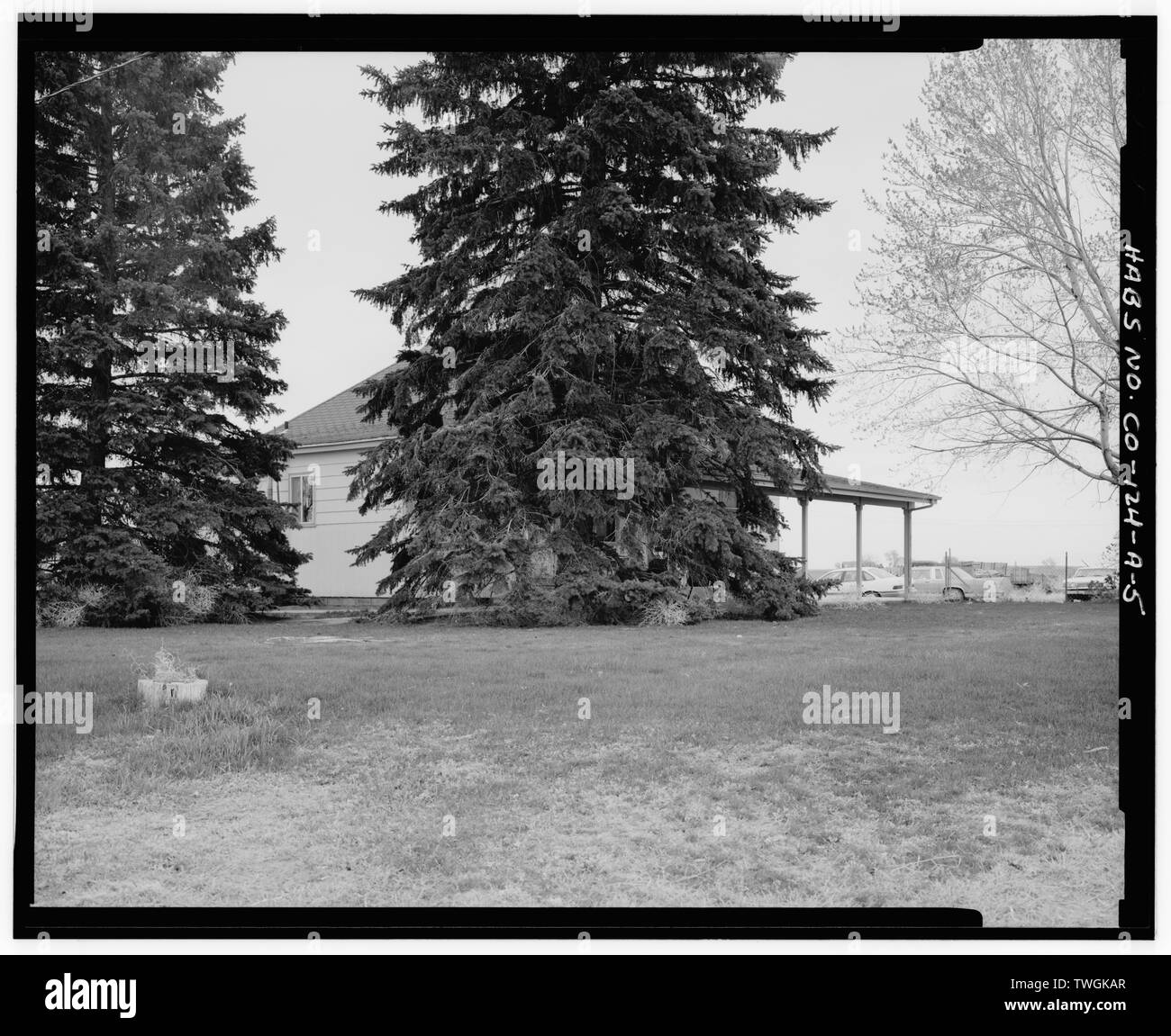 Résidence, CÔTÉ GAUCHE ET AVANT, à la sud-est. - La ferme, maison, Beierle Road Hudson et quatre-vingt-sixième Avenue, Denver, comté de Denver, CO Banque D'Images