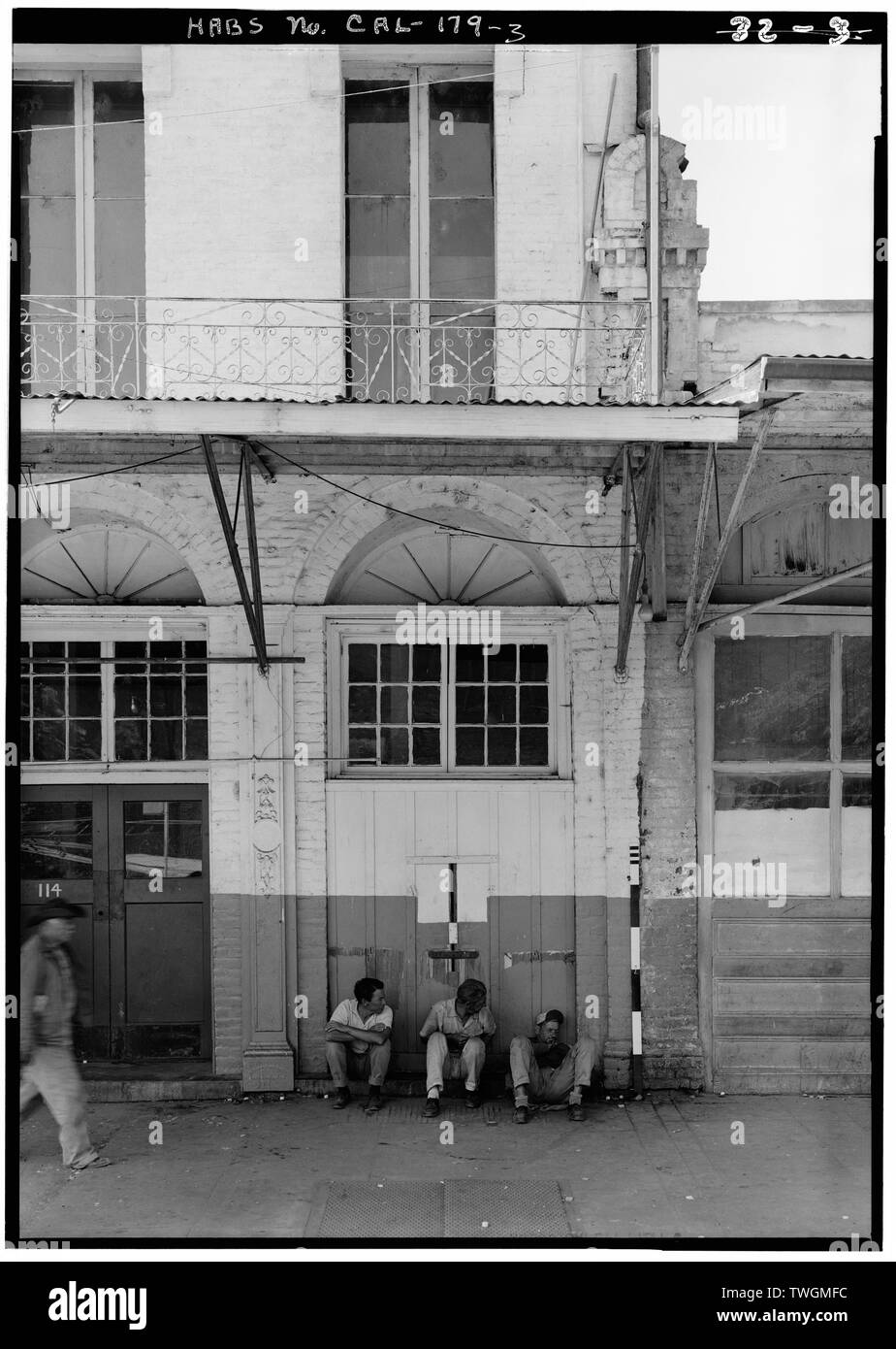 Coin supérieur droit, élévation nord - Maison Vernon-Brannan, 112-114 J Street, Sacramento, comté de Sacramento, CA Banque D'Images