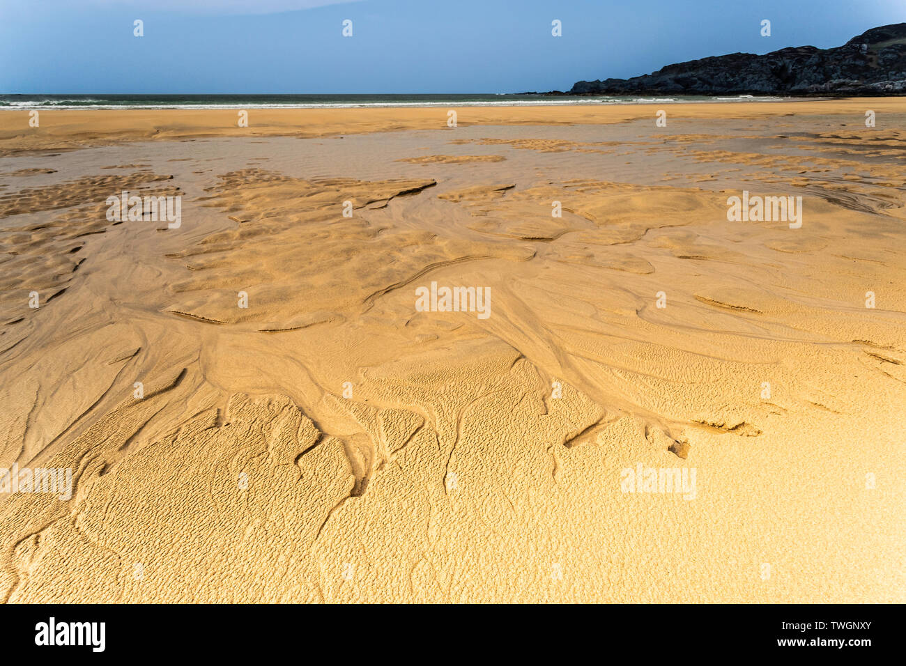 La plage de la baie de Kiloran, Colonsay, Hébrides, Ecosse Banque D'Images