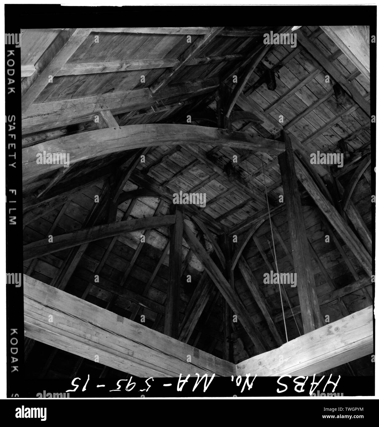 Ossature bois - vieux bateau, 88 rue Principale, Fontana, comté de Plymouth, MA Banque D'Images