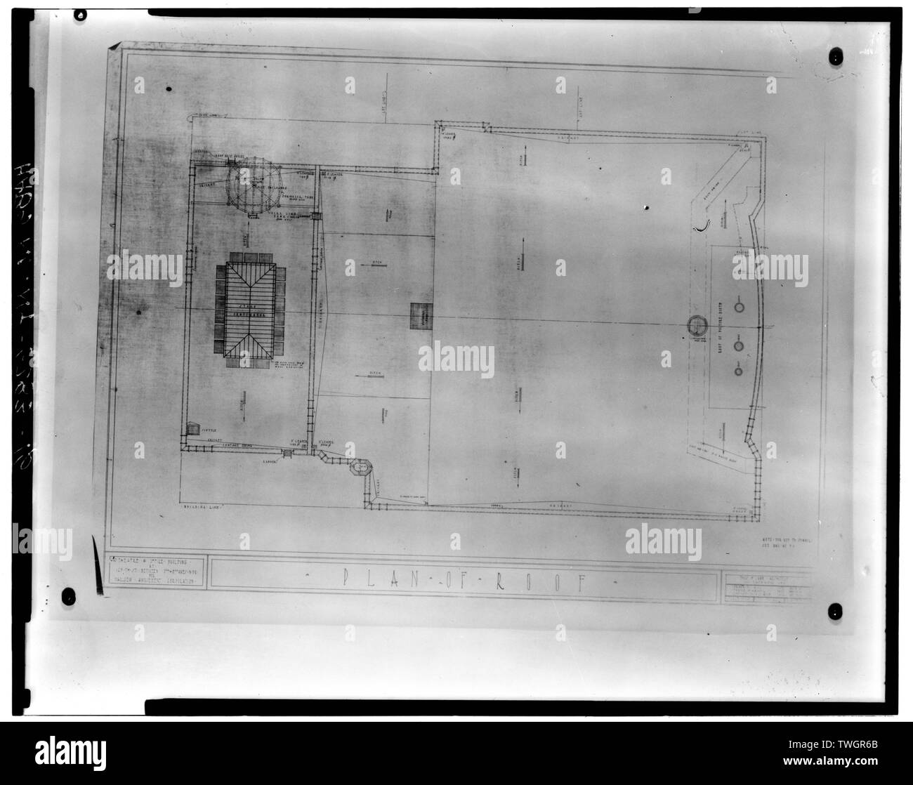 PLAN DE TOIT - Loew's Victoria Theatre, 235 West cent vingt-cinquième Street, New York, New York County, NY Banque D'Images