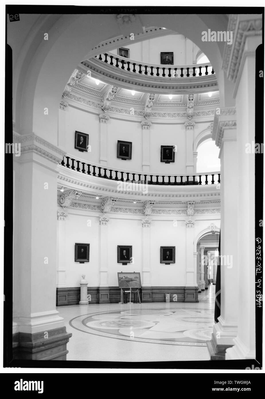 Rotonde - Texas State Capitol, la 11e Rue à Congress Avenue, Austin, comté de Travis, TX ; Myers, Elijah E ; Murphy, Monica, émetteur ; Christianson, Justine, émetteur Banque D'Images