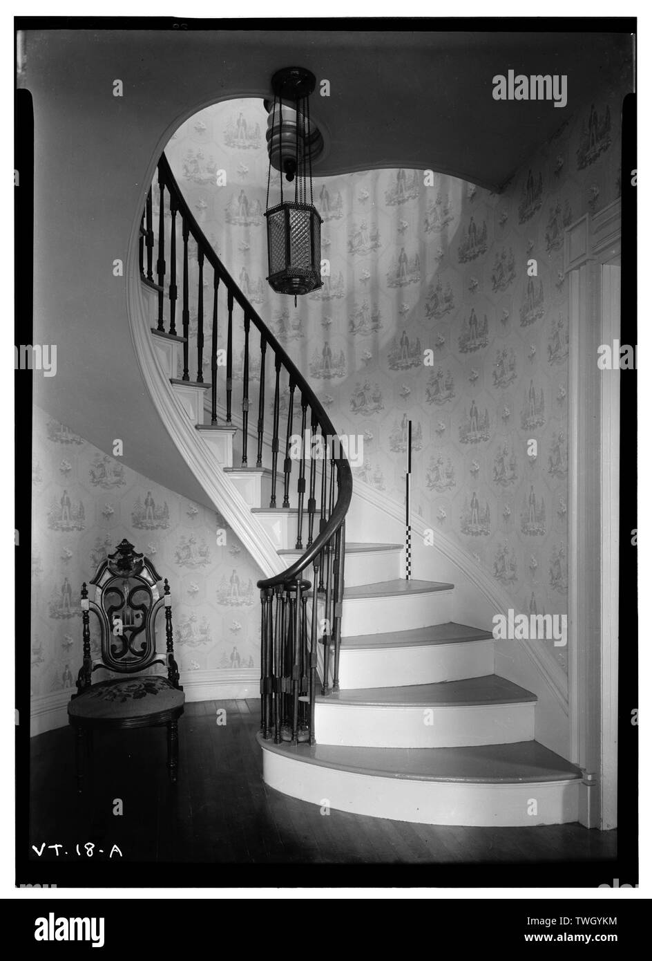 - Chambre de la Rançon (escaliers), South Street, Castleton, comté de Rutland, VT ; Dake, Thomas Reynolds ; Granger, Noadia ; Smith, Arthur H, historien ; Congdon, Herbert W, photographe Banque D'Images