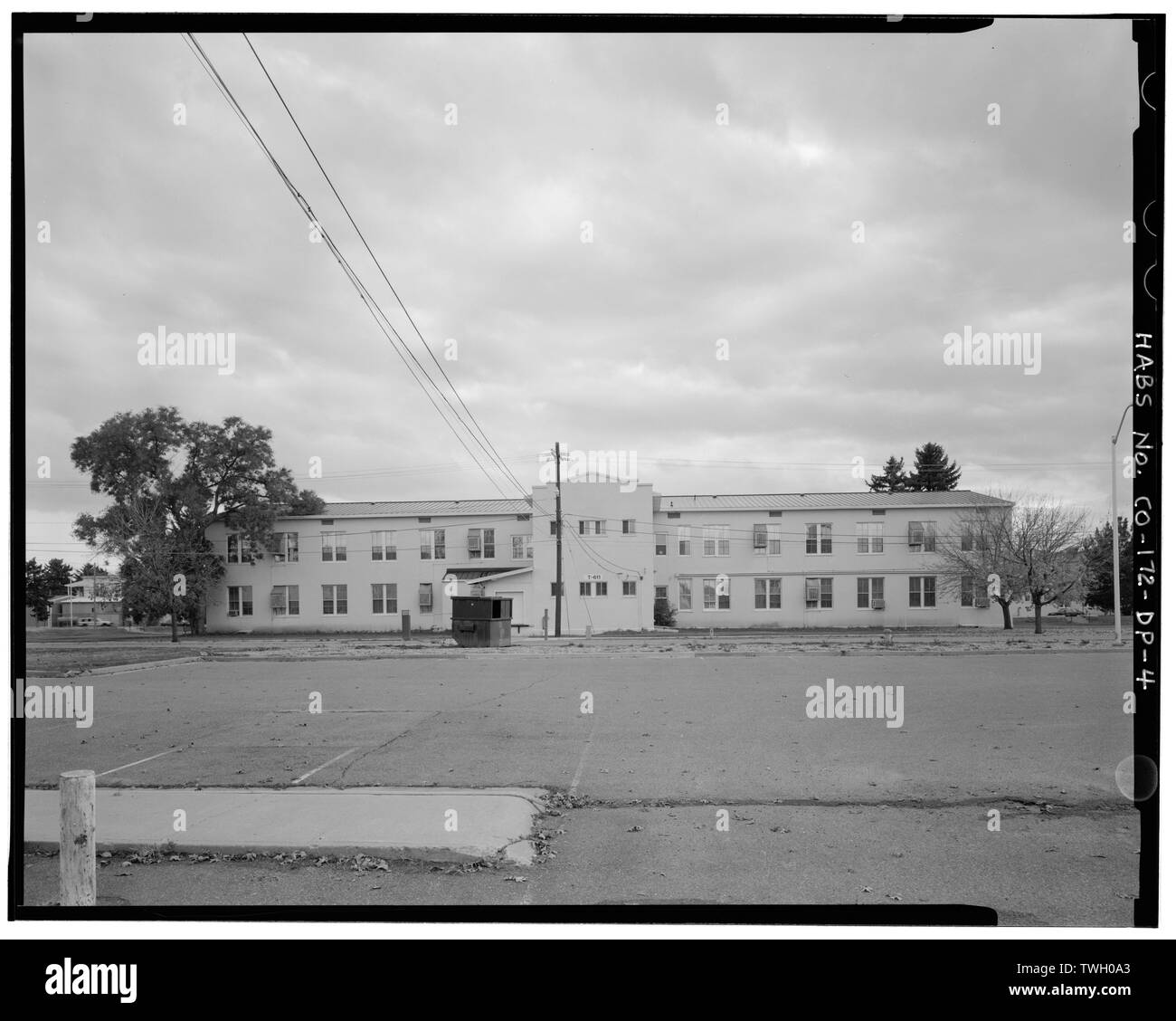 L'arrière (côté nord) - Hôpital Général Fitzsimons tuberculeuse, Ward, de l'Est, du côté nord de l'Avenue Bushnell, 225 pieds à l'Est de l'Afrique Page Street, Aurora, comté d'Adams, CO Banque D'Images