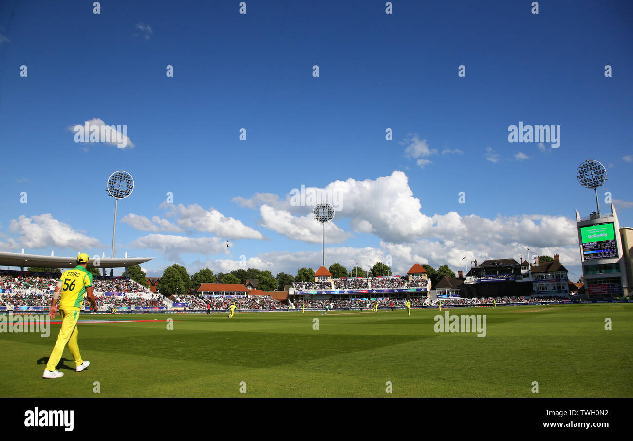 Nottingham, Royaume-Uni. 20 juin 2019. Une vue générale au cours de l'Australie v Le Bangladesh, l'ICC Cricket World Cup Match, à Trent Bridge, Nottingham, Angleterre. Credit : European Sports Agence photographique/Alamy Live News Banque D'Images