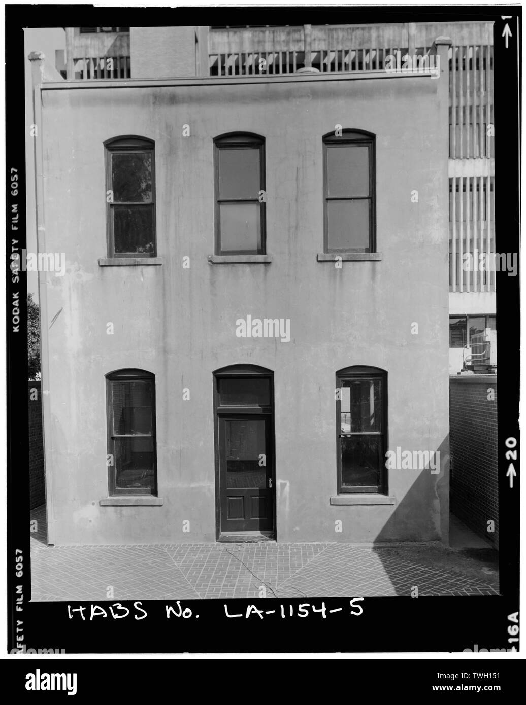 Élévation arrière - Banque de Lafayette, 217 West Main Street, Lafayette, Lafayette Parish, LA ; Knapp, George Banque D'Images