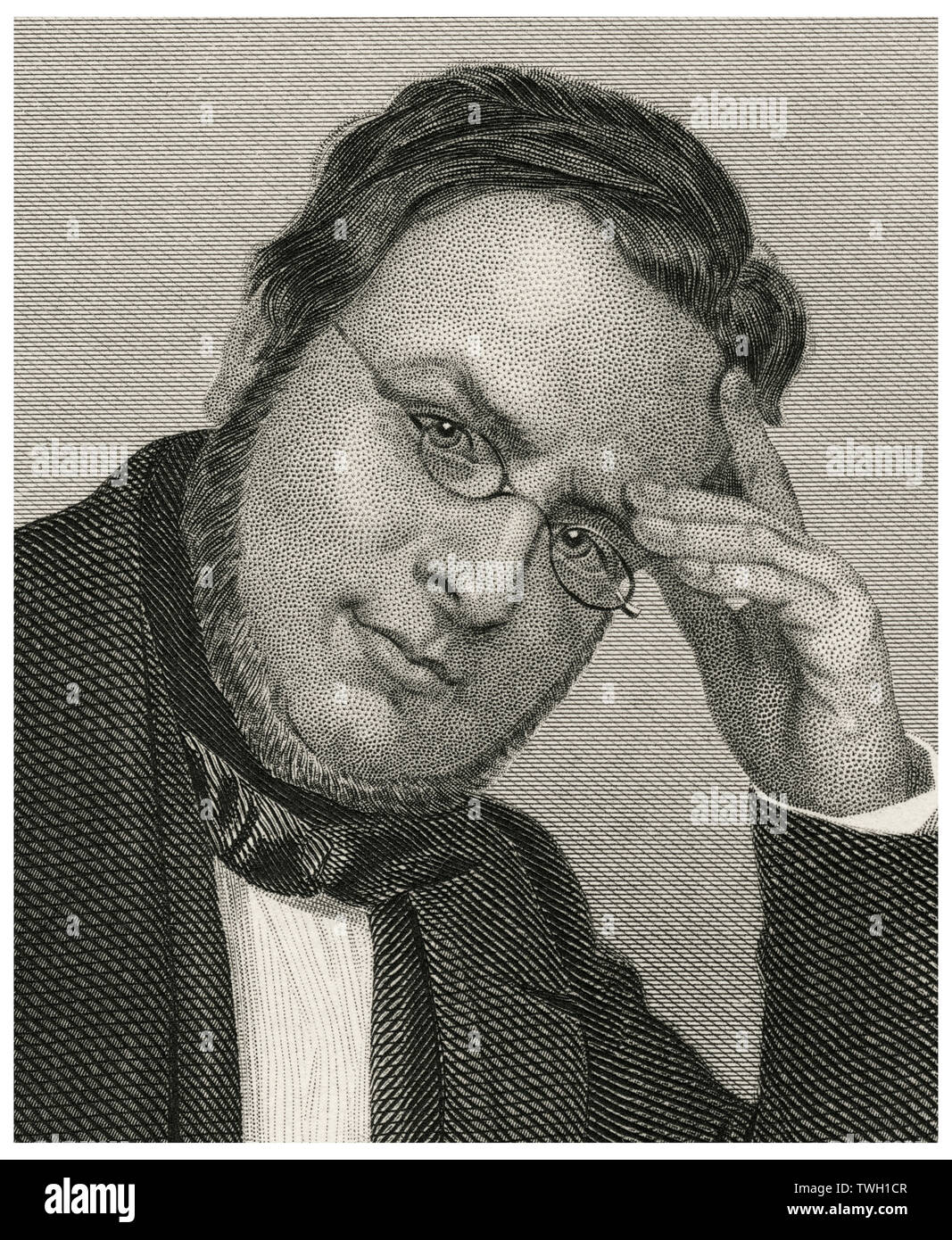 Camillo Benso, comte de Cavour (1810-61), homme d'État italien et Figure de proue dans le mouvement vers l'Unification italienne, Tête et épaules Portrait, gravure sur acier, Musée du Portrait d'éminents hommes et femmes de l'Europe et l'Amérique par Evert A. Duyckinck, publié par Henry J. Johnson, Johnson, Wilson & Company, New York, 1873 Banque D'Images