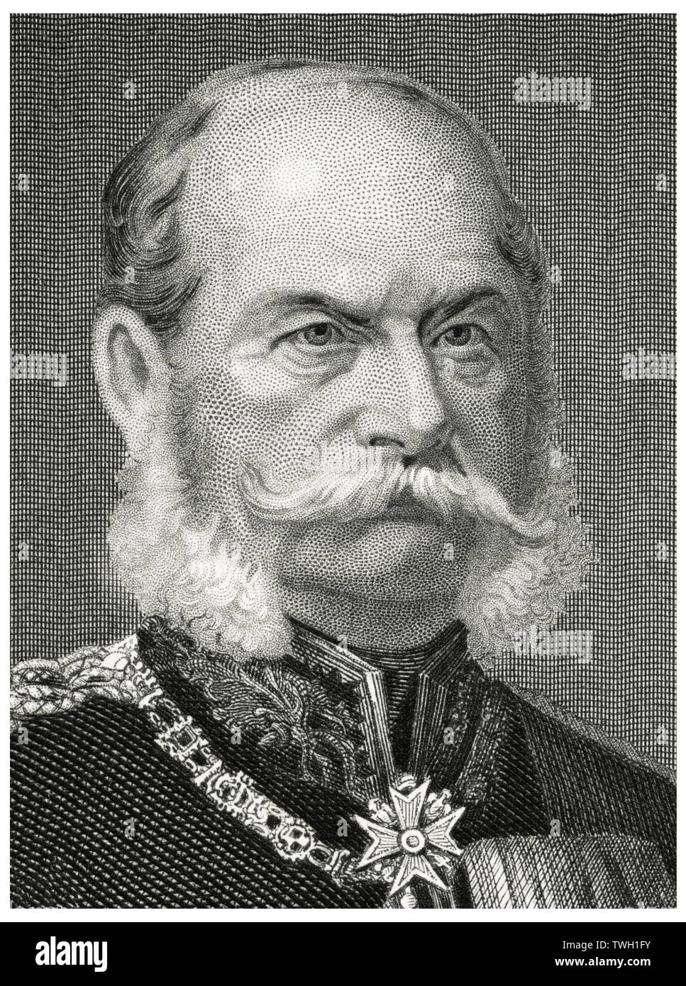 William I (1797-1888), Empereur d'Allemagne 1871-88, Head and shoulders Portrait, gravure sur acier, Musée du Portrait d'éminents hommes et femmes de l'Europe et l'Amérique par Evert A. Duyckinck, publié par Henry J. Johnson, Johnson, Wilson & Company, New York, 1873 Banque D'Images