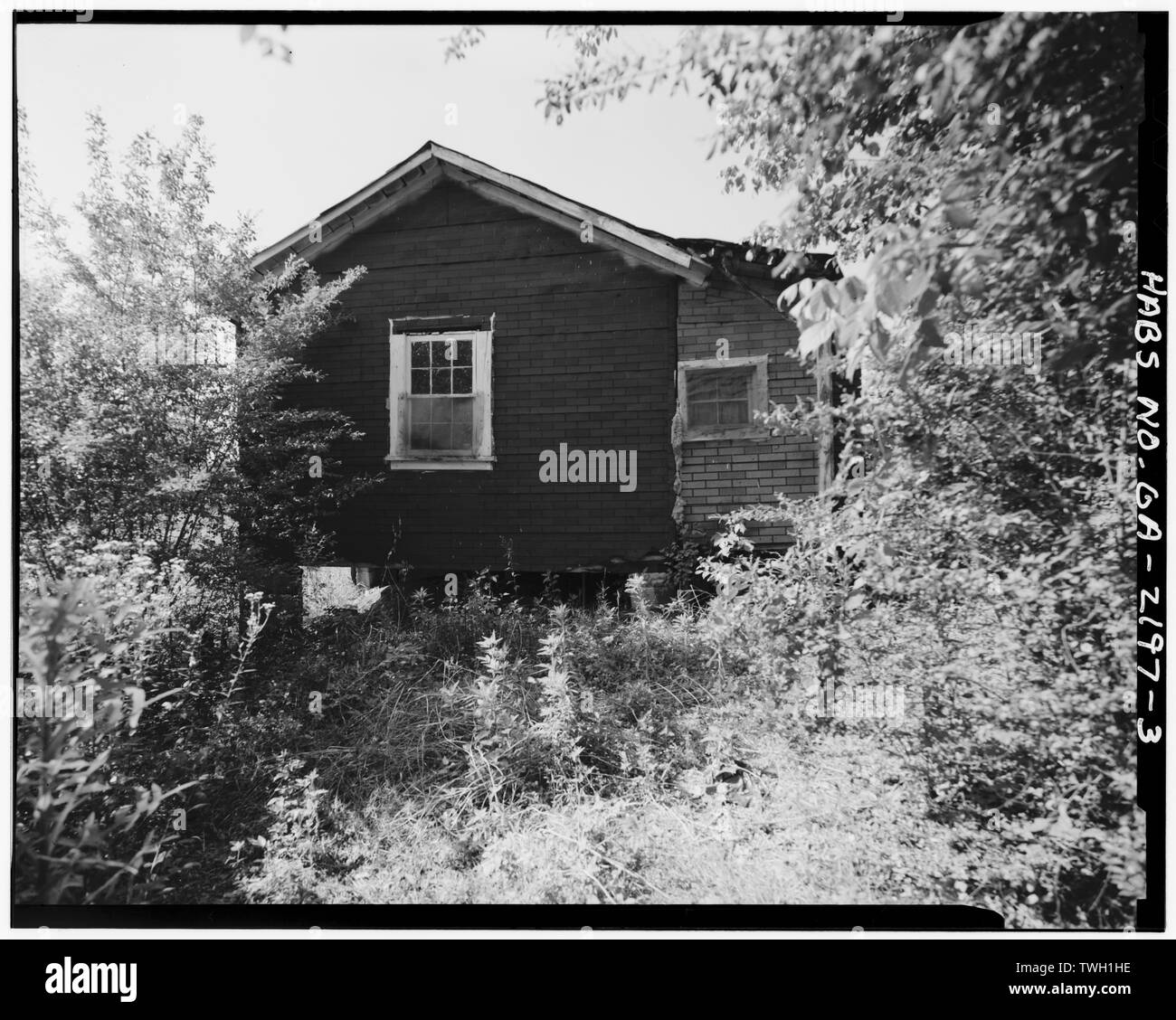 Façade arrière, regardant vers le sud - 513 Rue Dix (maison), La Grange, Troup County, GA Banque D'Images