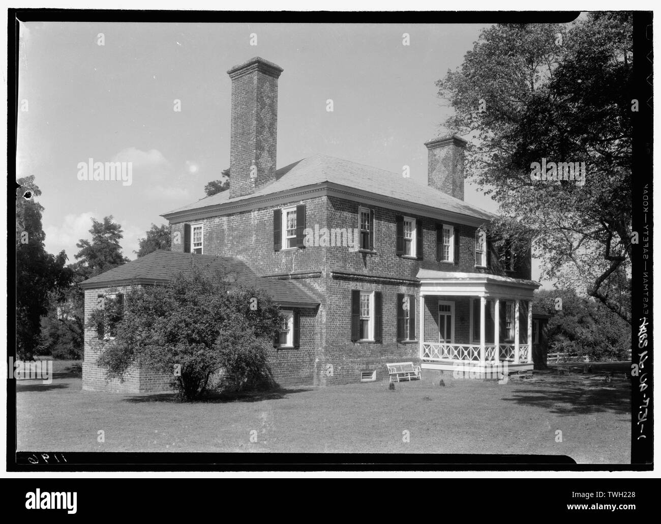 Vue arrière - Brooke's Bank, U.S. Route 17 aux environs, Loretto, Essex County, VA ; Baldwin, Jennifer L, émetteur ; Peterson, Charles E, photographe Banque D'Images