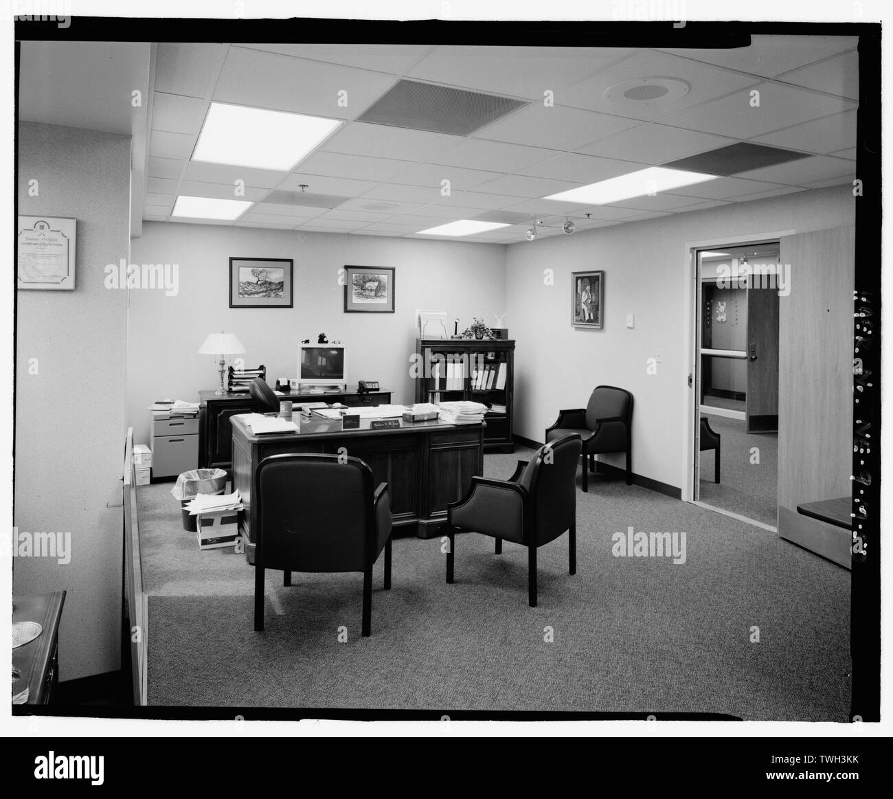 Bureau de représentation, Room 2024, deuxième étage, D-aile, Building 500, à l'ouest - Offutt Air Force Base, Quartier général du Commandement aérien stratégique et centre de commande, le bâtiment du Siège, 901 Boulevard SAC, Bellevue, Sarpy Comté, NW Banque D'Images