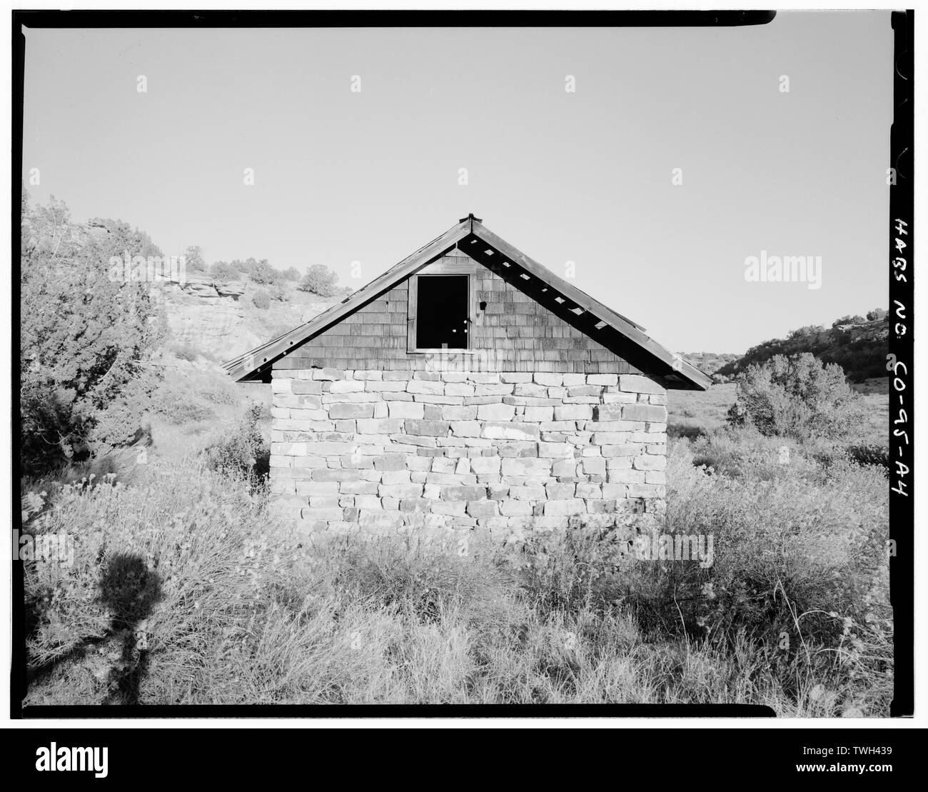 Résidence, côté gauche, à l'Est. - Mary Doyle Homestead, résidence, 30 pieds au nord de résidence d'origine, modèle, Las Animas Comté, CO Banque D'Images