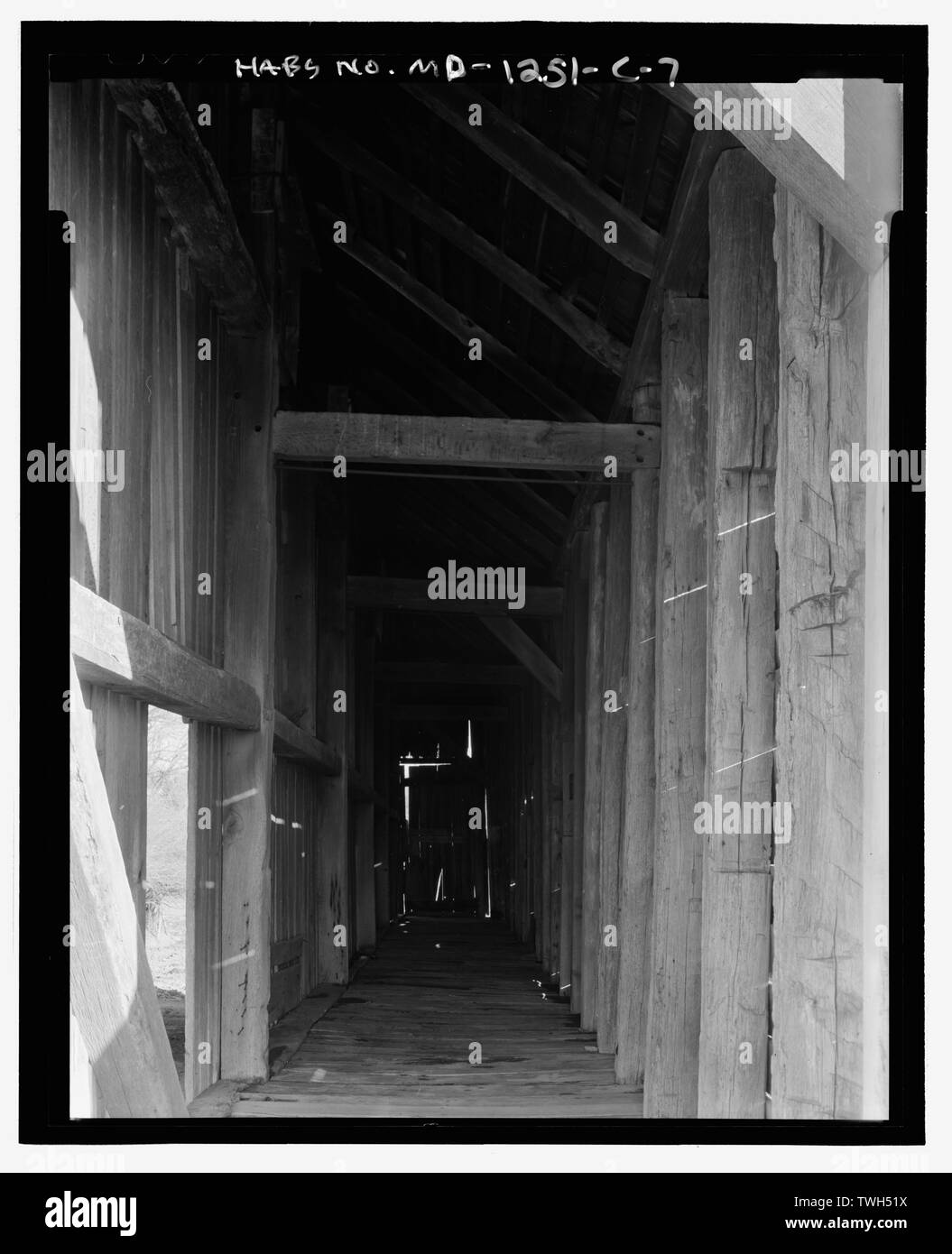 Côté droit bay - Thomas ferme, lit-bébé, 4632 Maïs Araby Church Road, Frederick, Frederick Comté, MD Banque D'Images