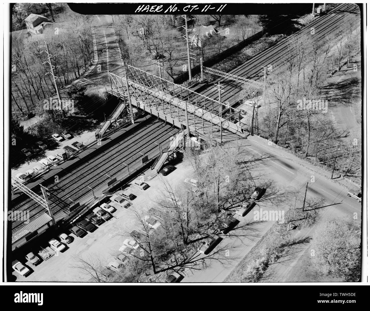 Riverside Avenue Bridge. Riverside, l'établissement Fairfield Co., CT. Sec. 9108, MP 30.26. (Voir HAER No CT-13 pour plus de documentation sur cette structure). - Au nord-est du corridor ferroviaire Amtrak, Route entre nouveaux et York-Connecticut Connecticut-Rhode Island State Lines, New Haven, dans le comté de New Haven, CT Banque D'Images