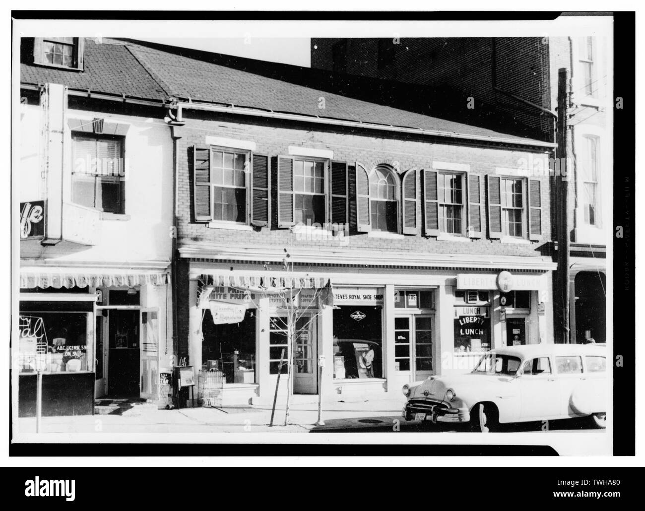 - Secteur de la rue Royale, Rue Royale 103-107 Enquête (immeuble commercial), Alexandrie, ville indépendante, VA Banque D'Images