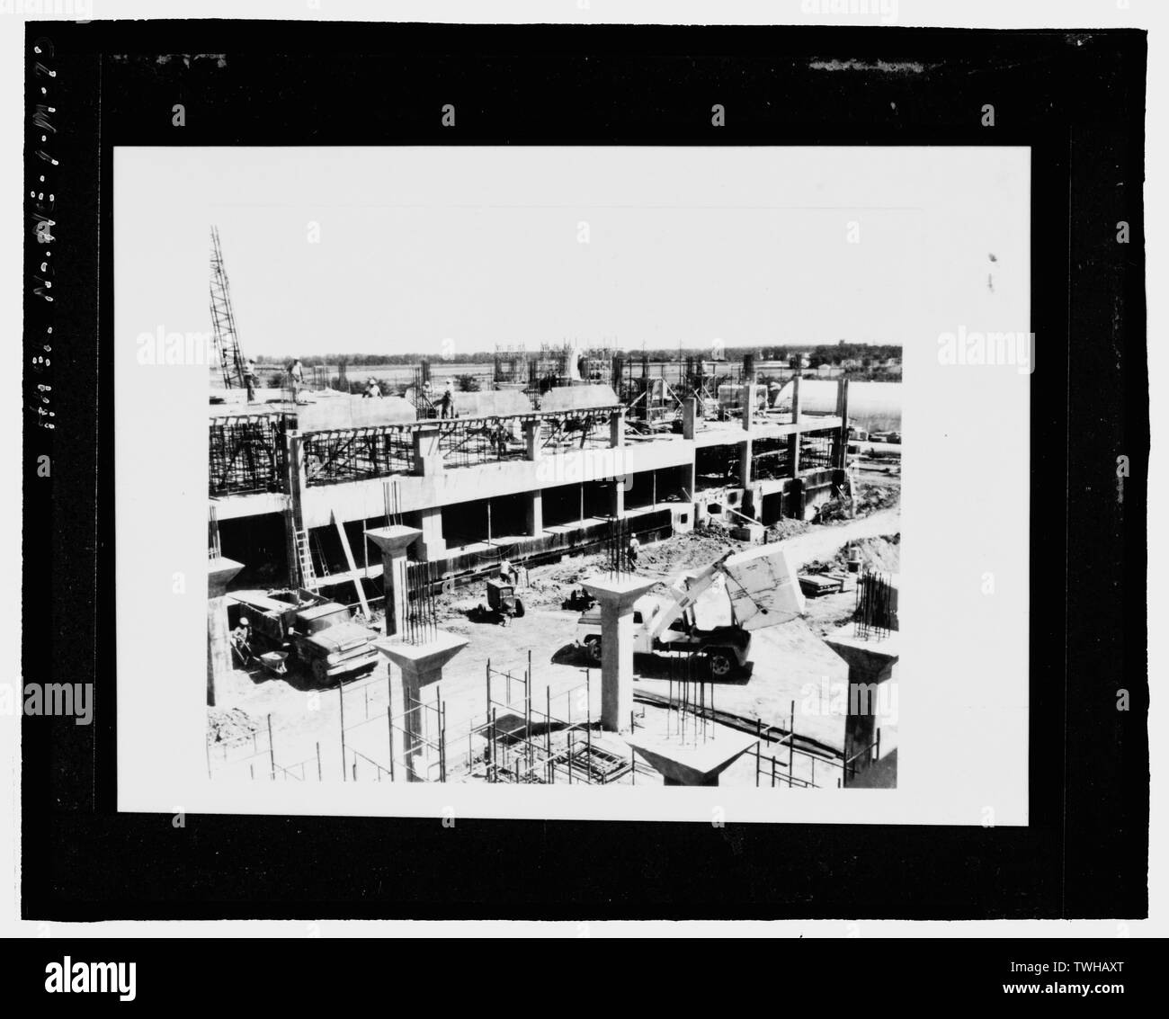 Poste de commandement SAC construction, construction de 500, sans date - Offutt Air Force Base, Quartier général du Commandement aérien stratégique et centre de commande, le bâtiment du Siège, 901 Boulevard SAC, Bellevue, Sarpy Comté, NW Banque D'Images