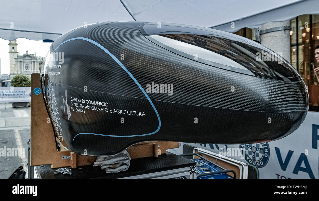 Turin, Italie. 20ème Jun 2019. Salon de l'Automobile de Turin 2019 - Événement ' l'École Polytechnique de Turin en action dynamique avec le IDRAkronos : crédit facile vraiment Star/Alamy Live News Banque D'Images