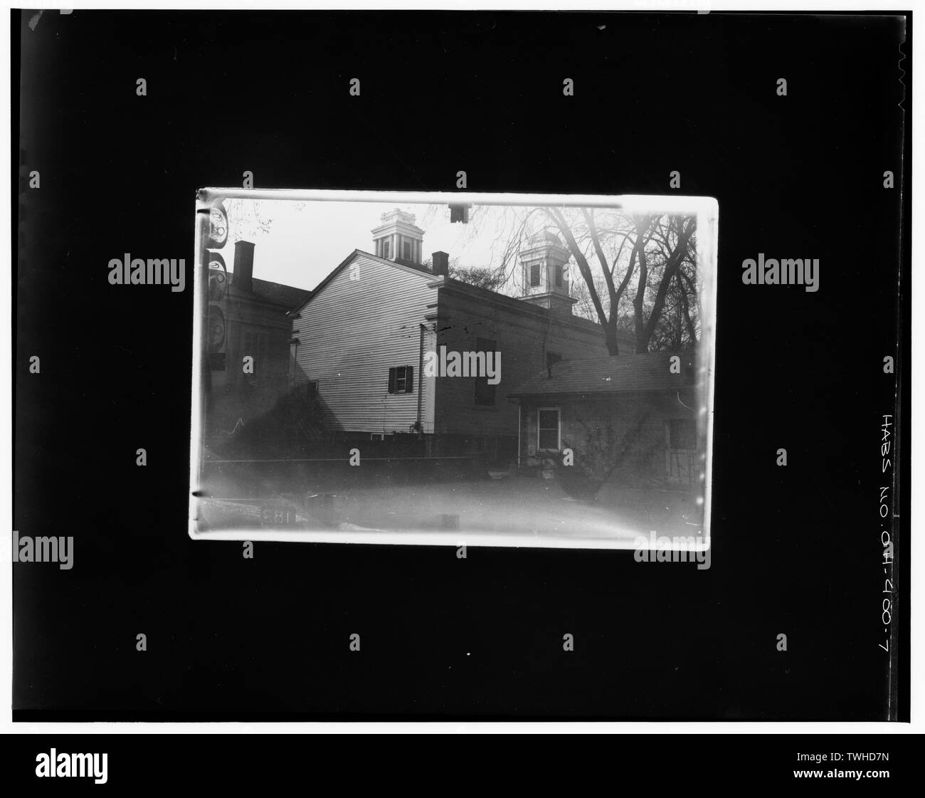 Coin se photographie de copie plaque photogrammétriques LC-HABS-GS07-T-935-403R. - L'Église Saint Luc, 200 East Broadway, Granville, licking Comté, OH Banque D'Images