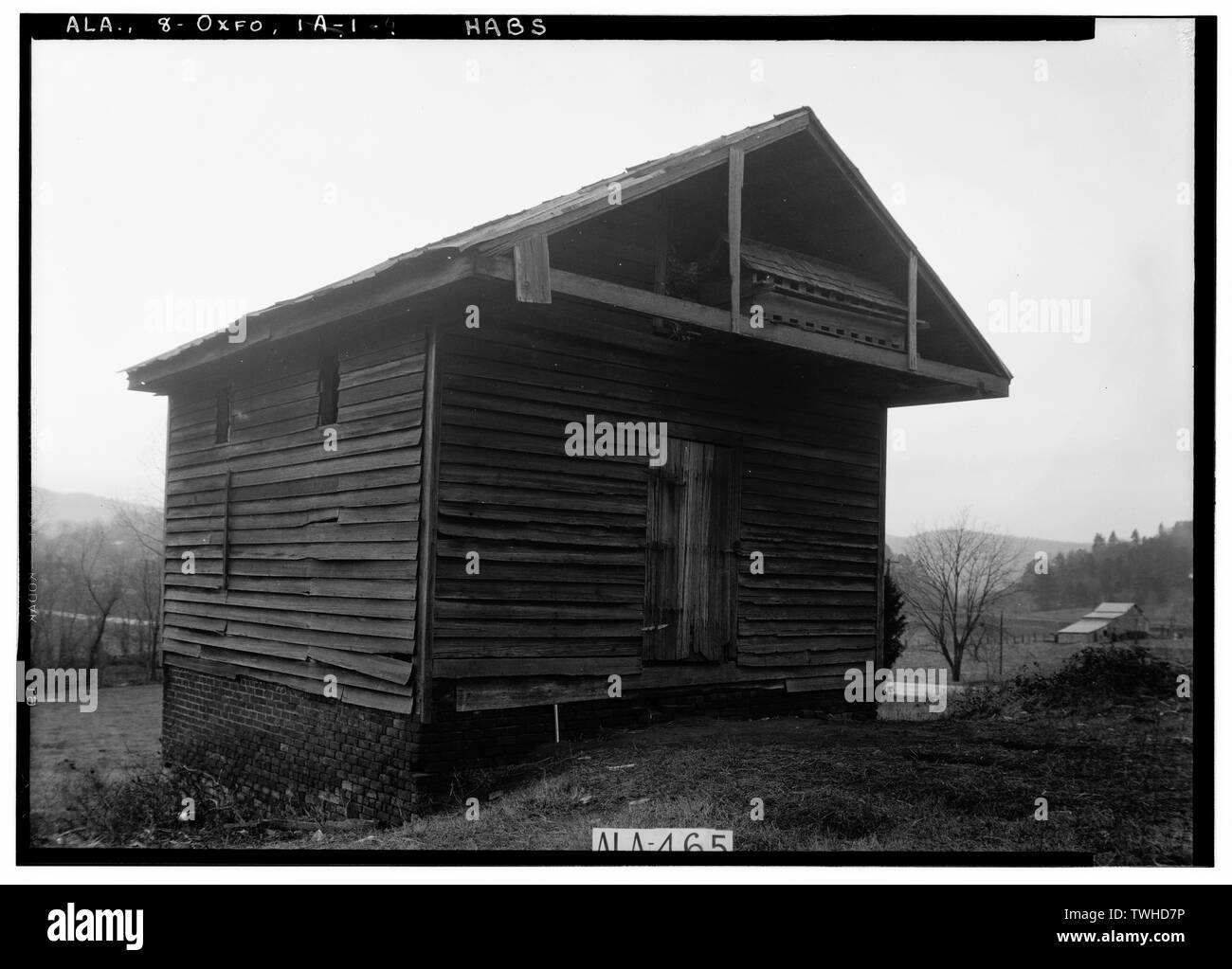 Les bâtiments historiques de l'enquête américaine O. N. Manning, photographe, 24 janvier 1935, S.E. Coin DE MAISON DU BLÉ - Dudley Maison de Neige, neige 704 Street, Oxford, comté de Calhoun, AL Banque D'Images