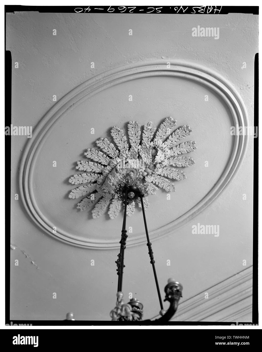 Deuxième étage, HALL- Robinson-Aiken plafond voûte - House, 48 Elizabeth Street, Charleston, Charleston County, SC ; Robinson, John ; Aiken, William ; Aiken, William ; Clemson University, Département d'Architecture, répondant ; Lee, Peter, faculté répondant ; Gibson, Reginald Lee ; Fava, Ernest Edward, délinéateur Banque D'Images