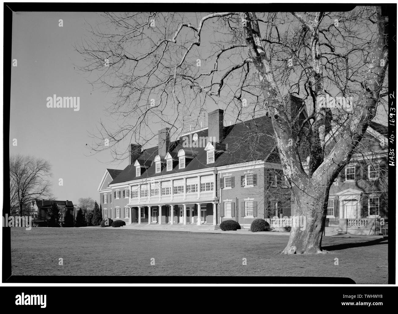 Élévation latérale - Germantown Cricket Club, 5140, Morris Street, Philadelphia, comté de Philadelphie, PA Banque D'Images