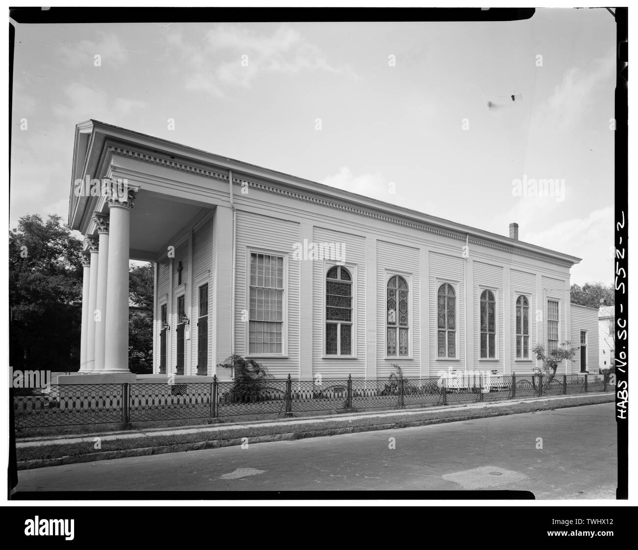 - Élévation latérale de l'église épiscopale de Saint Marc, 14 Thomas Street, Charleston, Charleston County, SC Banque D'Images