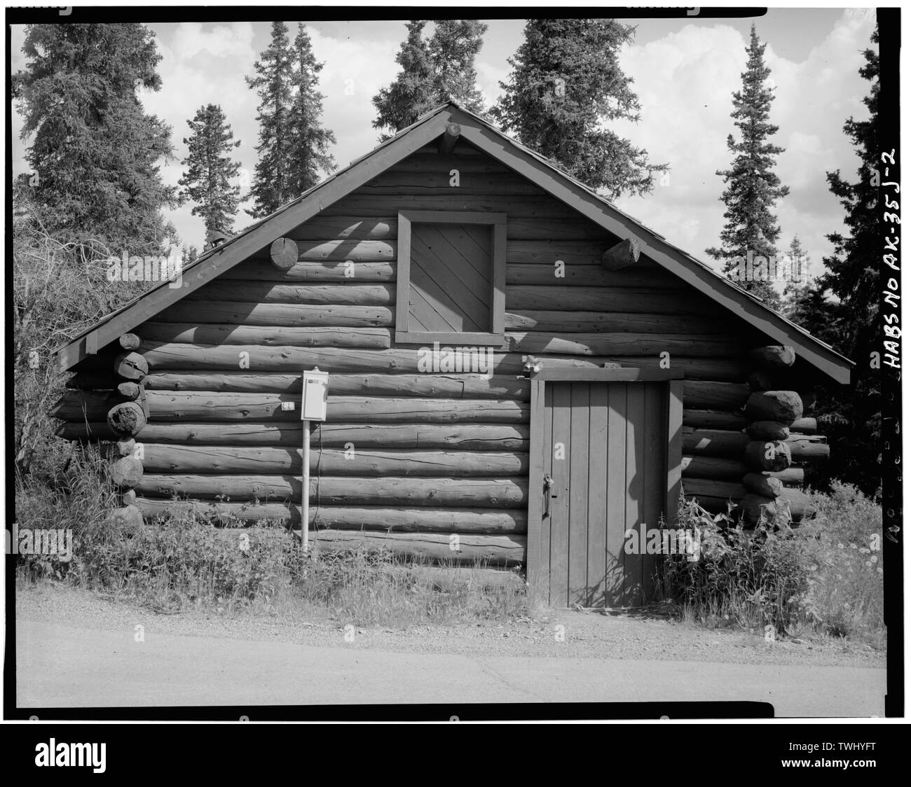 Côté, à l'Est - le mont McKinley siège, grange, Cantwell, Denali Borough, AK Banque D'Images