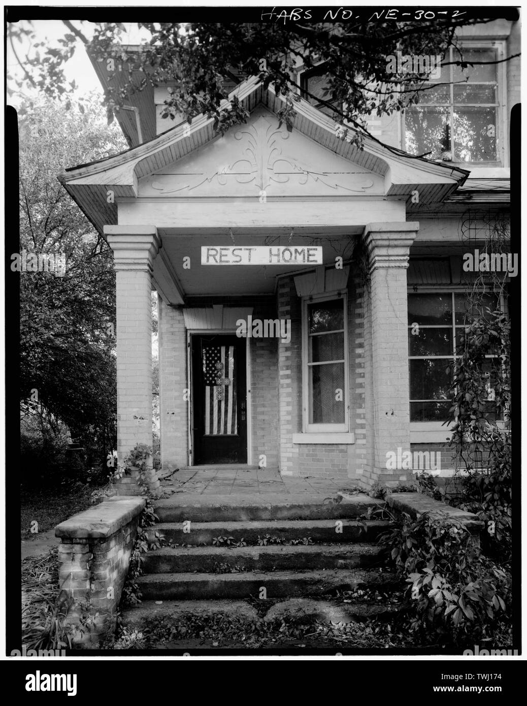 Sam Amato, photographe Septembre 1977 VUE D'ENTRÉE NORD-OUEST - Frederick Opocensky House, Sixième Avenue et de la rue Maple, Niobrara, comté de Knox, NW Banque D'Images