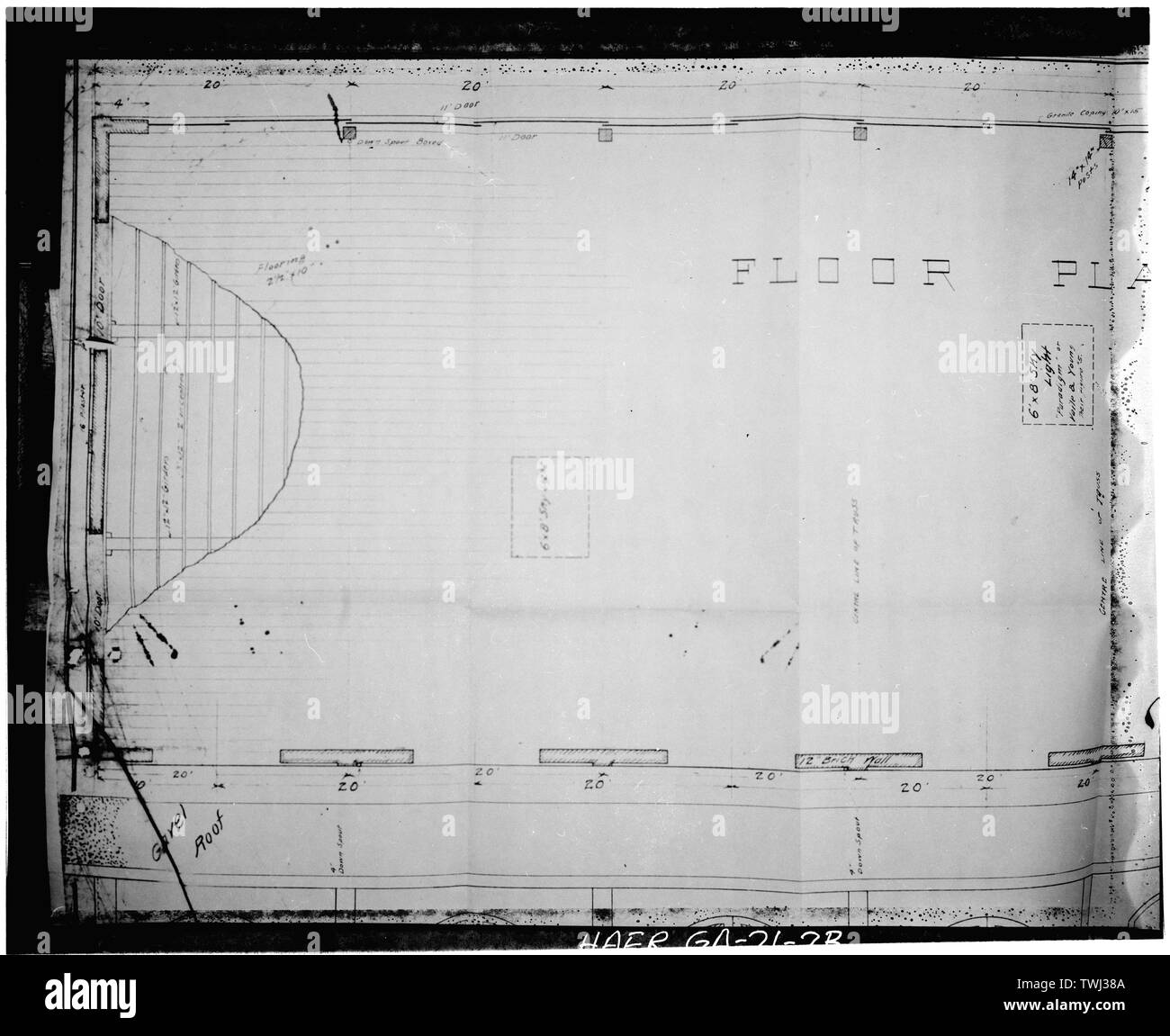 - Transport aérien, fret ferroviaire de la côte est, au dépôt de l'Avenue avant 1200-1300, pâtés, Columbus, GA, comté de Muscogee Banque D'Images