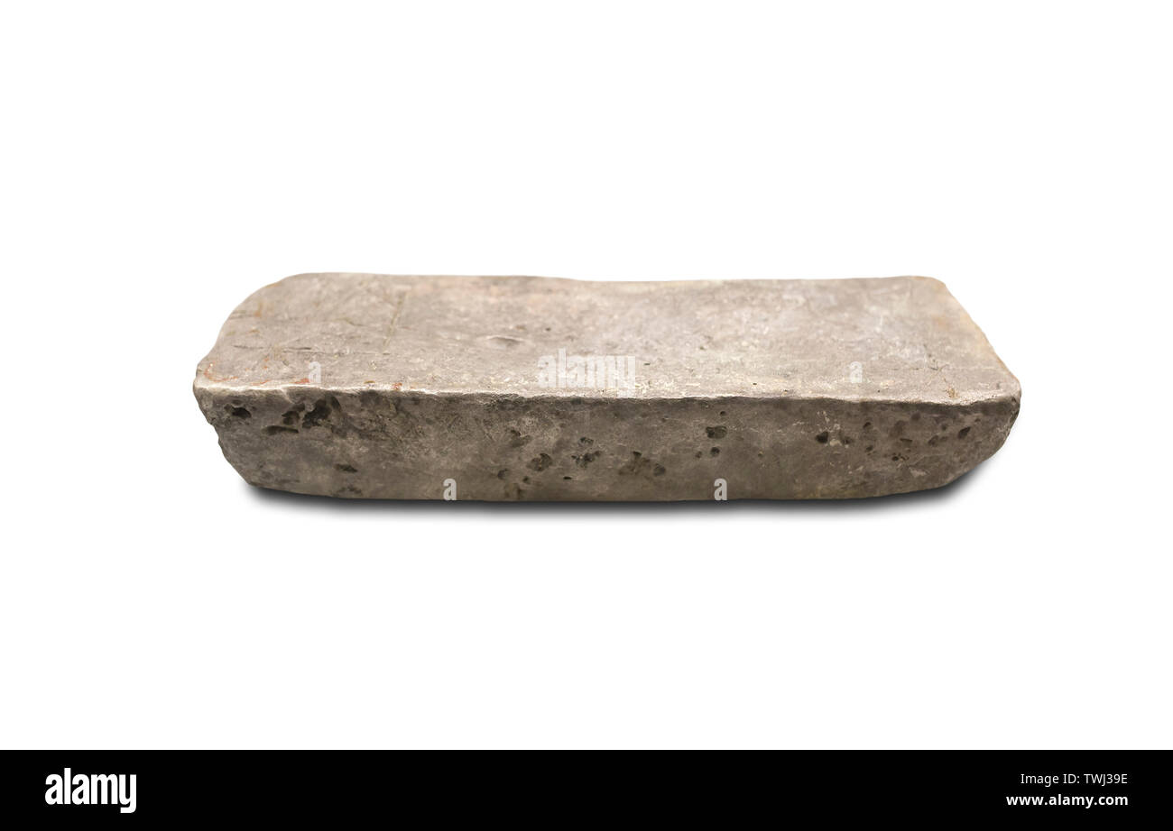 Madrid, Espagne - Septembre 13th, 2018 : lingot d'argent des colonies espagnoles d'Amérique, 1622. Musée des Amériques, Madrid, Espagne Banque D'Images