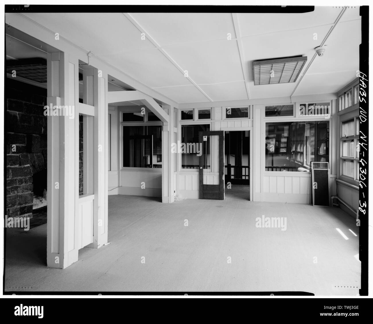 Deuxième étage, Forêt, Tours ouest salle, en regardant vers le sud. - Lake Placid Club, aile de la forêt, côté est de Mirror Lake Drive, au nord de la State Route 86 et Main, North Elba, Essex County, NY Banque D'Images