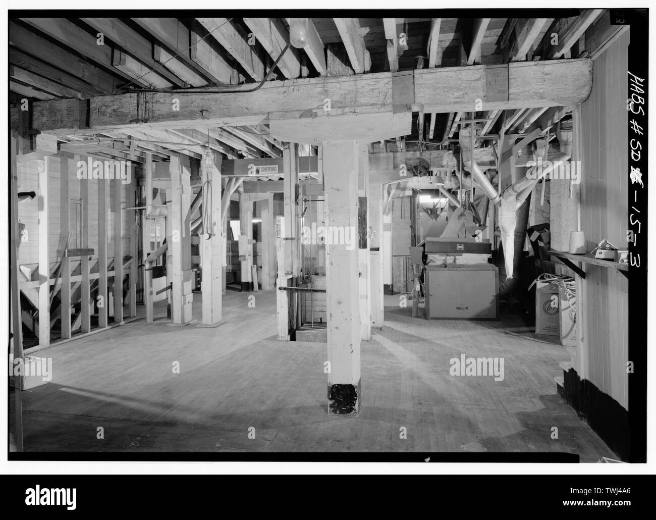 Deuxième étage, vue intérieure - général Gurney Usine de semences, deuxième et Capitol Rues, Yankton, Yankton Comté, SD ; Boucher, Jack, photographe Banque D'Images