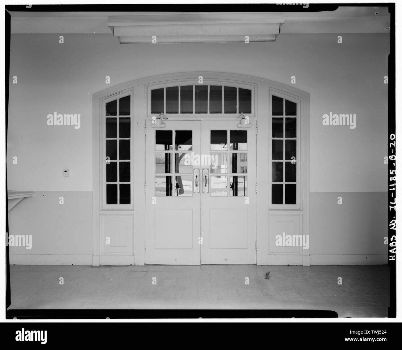 L'article un vestibule. - Chanute Air Force Base, White Hall, Jolly Green Street, Parsons, Champaign Comté, IL Banque D'Images