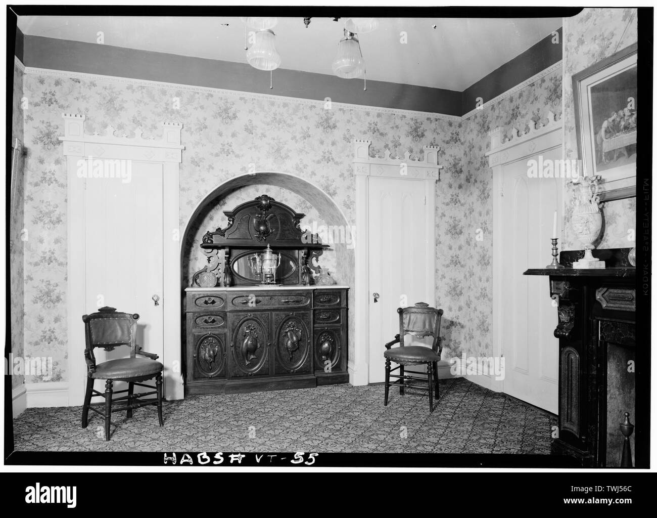 - Le Sénateur Justin Smith Morrill House, Strafford, Orange County, VT ; Overby, Osmund R, historien ; Edwards, Henry C, historien ; Janion, Aubrey P, photographe Banque D'Images