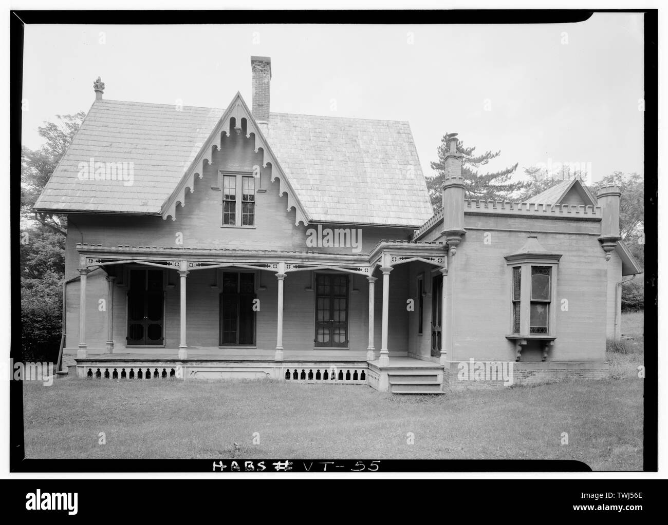 - Le Sénateur Justin Smith Morrill House, Strafford, Orange County, VT ; Overby, Osmund R, historien ; Edwards, Henry C, historien ; Janion, Aubrey P, photographe Banque D'Images