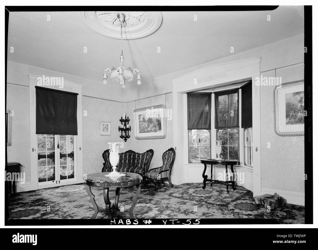 - Le Sénateur Justin Smith Morrill House, Strafford, Orange County, VT ; Overby, Osmund R, historien ; Edwards, Henry C, historien ; Janion, Aubrey P, photographe Banque D'Images