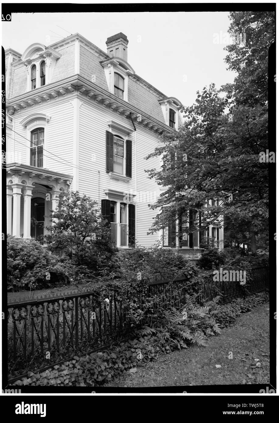 Septembre 1966 VUE GÉNÉRALE DE L'EST (Côté) Élévation - Benjamin Pomeroy House, 658 Pequot Road, Southport, comté de Fairfield, CT Banque D'Images