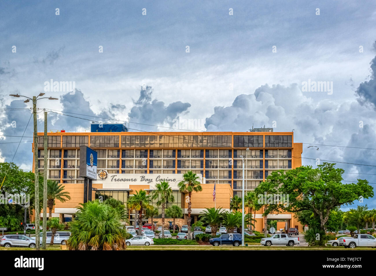 Biloxi, Mississippi, USA, 17 juin, 2019. Treasure Bay Casino le long Beach Blvd. Banque D'Images