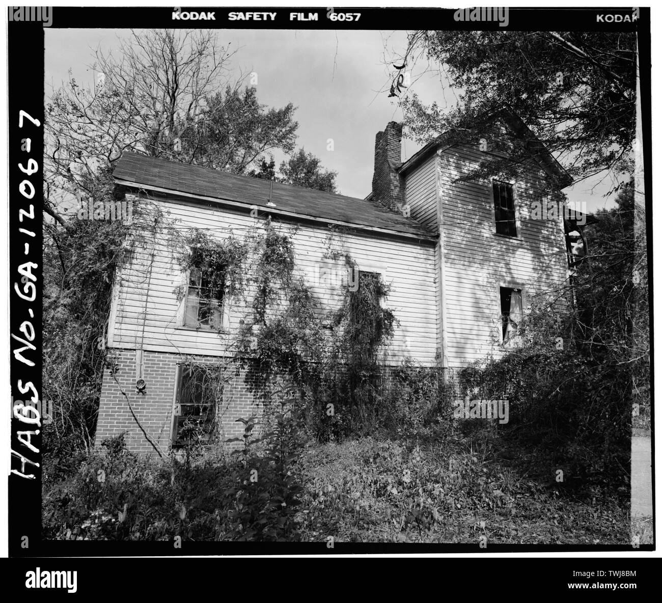 Élévation latérale du sud - Maison West-Jackson, 111 North Washington Street, Clarkesville, Habersham Comté, GA Banque D'Images