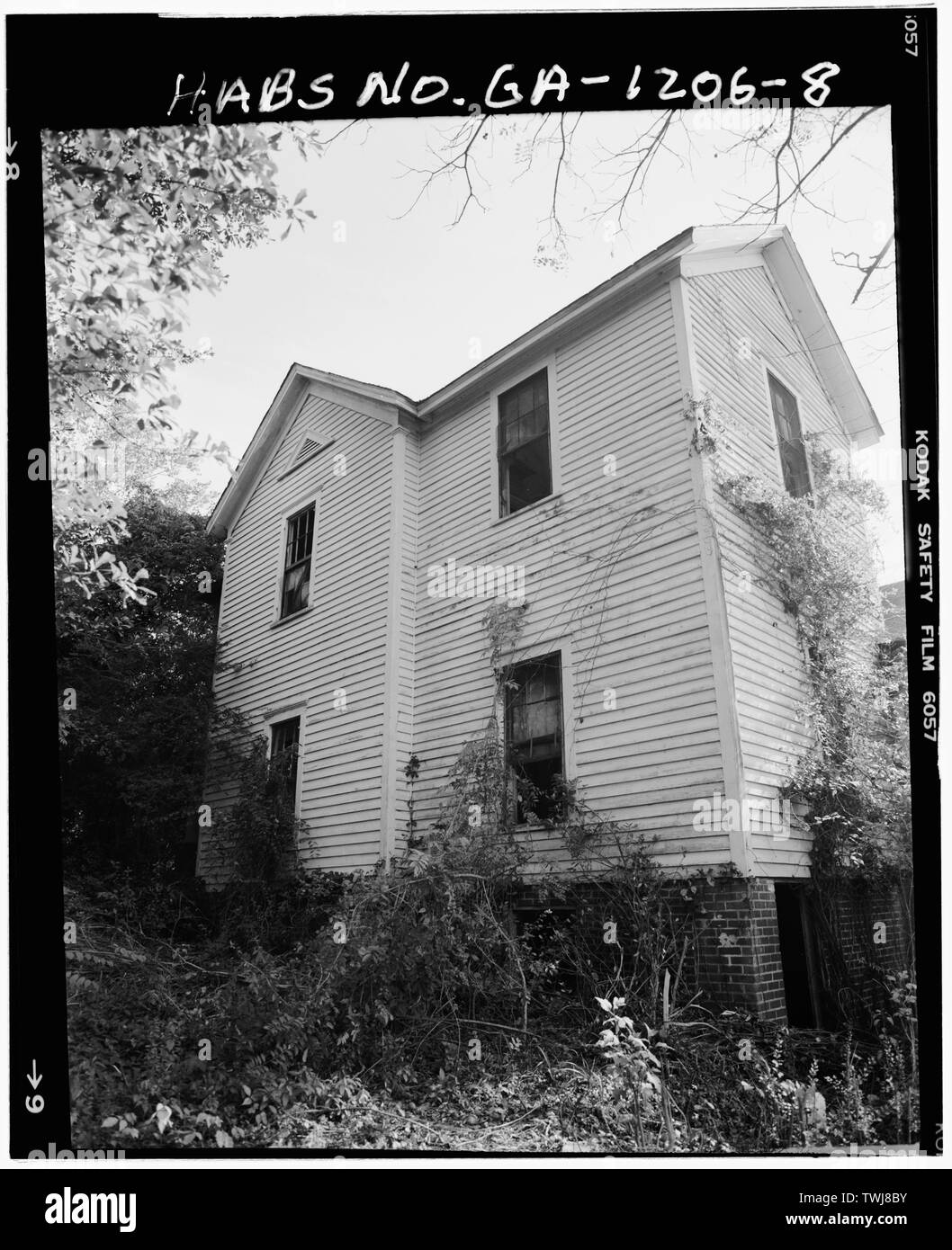 Élévation latérale du nord - Maison West-Jackson, 111 North Washington Street, Clarkesville, Habersham Comté, GA Banque D'Images