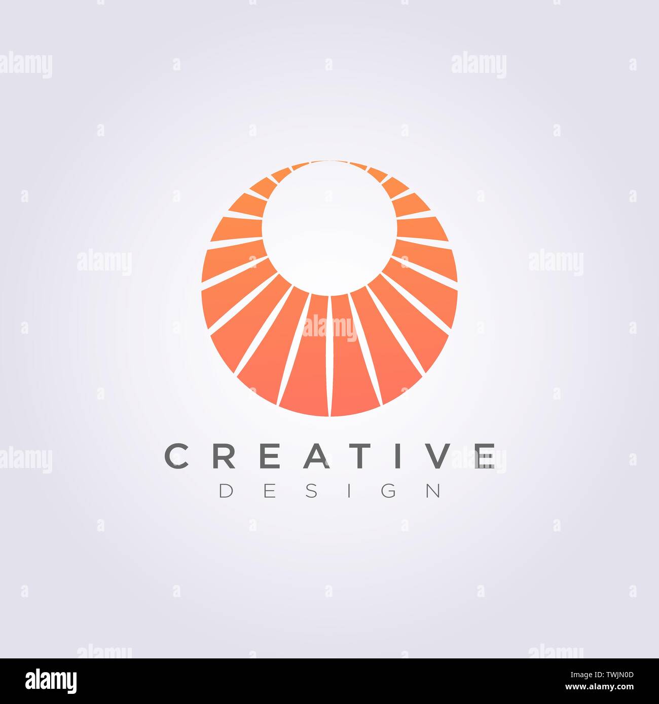 Abstract Circle Design Illustration vectorielle Logo Symbole Clipart Modèle. Illustration de Vecteur