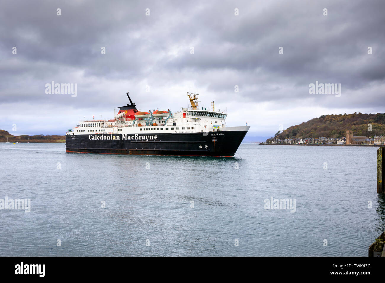 L'île de Mull Ferry à Oban. Banque D'Images