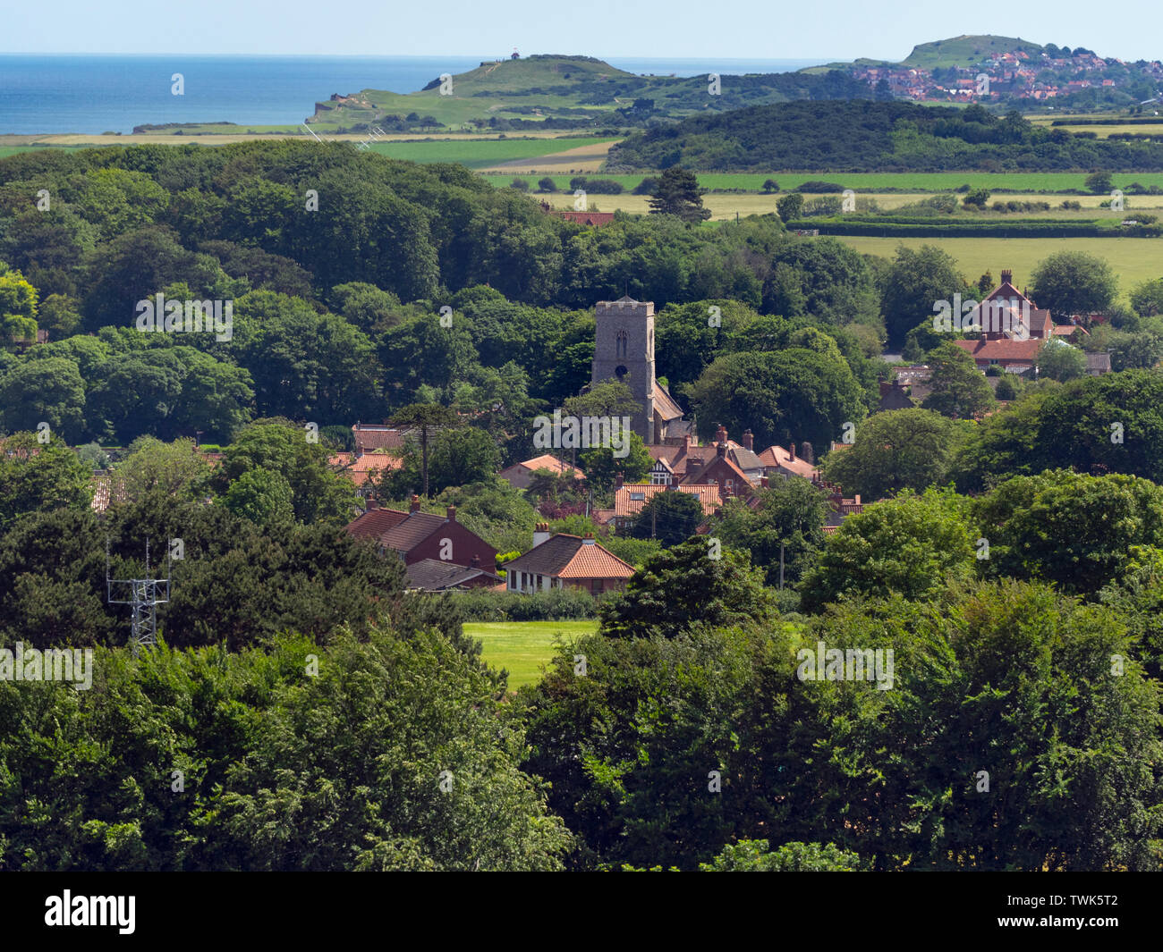Weybourne Village North Norfolk UK Summer Banque D'Images