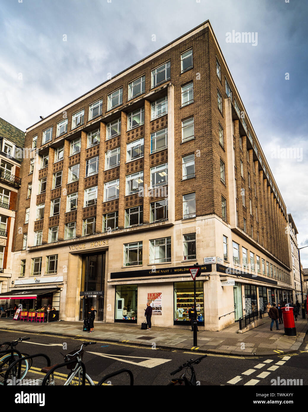 Grande-bretagne - Siège de Condé Nast Vogue House, 1-2 Hanover Square, Mayfair, Londres. Achitects Yates, Cook & Darbyshire, achevée 1958 Banque D'Images